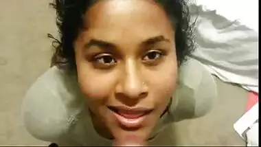 Indian slutty GF giving awesome blowjob & Facial Cum On her Face Scandal