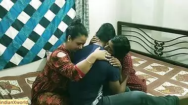Indian Hot Threesome Sex.. I Fucked My Girlfriend And Her Sexy Bhabhi Together!!