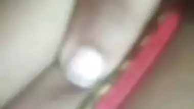 Lecherous Desi girl exposes her XXX tits and fingers moist pussy