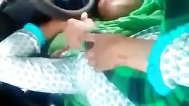 Desi Couple romance in car