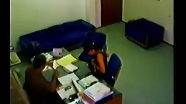 Indian mms scandals of Firm director caught by hidden cam during office sex