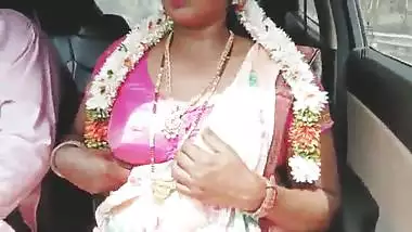 Indian sexy saree bhabi car romance Telugu dirty talks.