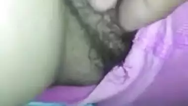 Man finds Indian MILF sleeping and pulls panties aside filming porn on camera