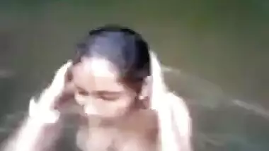 Public Full Nude River Bath.