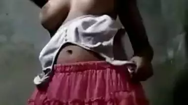 Desi Dehati striptease selfie episode for her bf