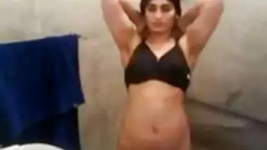lovely girl dressing after bath recorded by her boyfriend