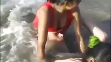 interracial indian sex fun at the beach