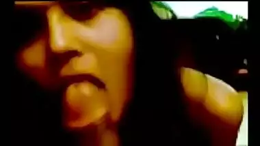 Stunning amateur Indian girl gobbles shaft on cam