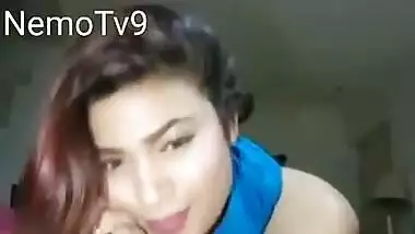 A super hot level video call of a desi aunty. Just see caps and guess !