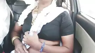 Indian bhabi car romance Telugu dirty talks.