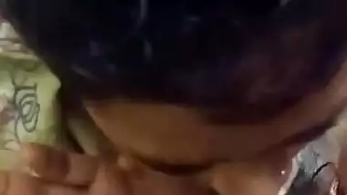 Cute Desi GF gets cum shot on her face