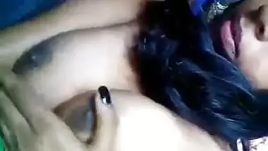 Delicious booby Desi hotty selfie clip
