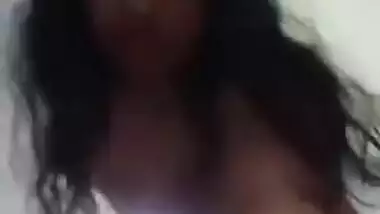 Today Exclusive- Sexy Desi Girl Showing Her Boobs And Pussy