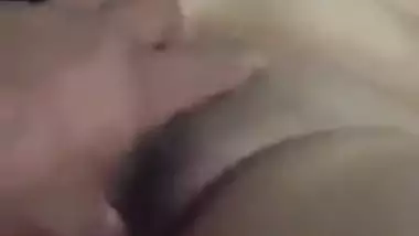 Punjabi wife sex MMS movie scene discharged by her hubbys friend