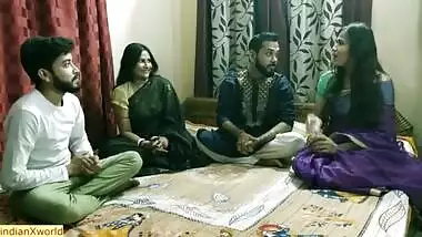 Amazing hot sex..Indian hot bhabhi swaping with Brother! Hindi hot family sex