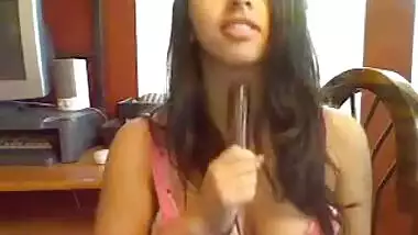 Indian Babe On Webcam.