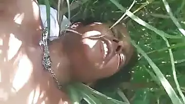 Dehati Bhabi jungle sex with a secret lover MMS