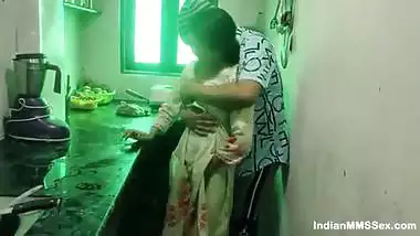 Indian Maid Hot Fucking In Kitchen While Cleaning Blowjob To Hot Sex