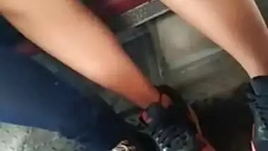 Foreign Chicks On The Bus Upskirt