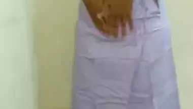 Horny desi wife removing saree and fingering pussy till orgasm with moaning