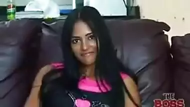 Auditions of Indian girl for becoming a porn star
