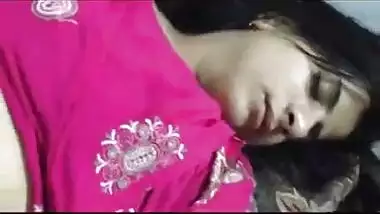 See this Indian sleeping angel exposing her shaggy pussy