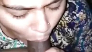 Busty beautiful Bangladeshi wife enjoys sucking big dick