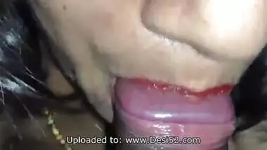 Indian Lady Closeup Penis Sucking