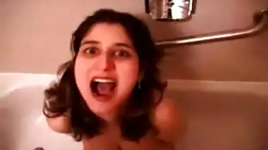 Lovely Indian babe tries Water Sports